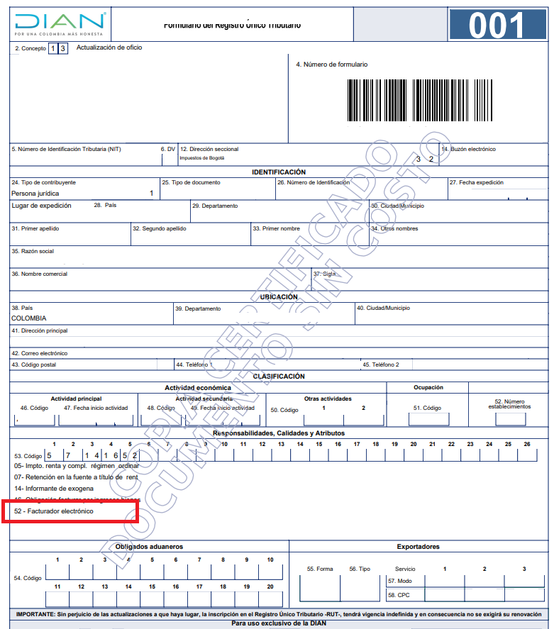 ¿cómo Realizar La Actualización En El Rut Con La Responsabilidad 52 De